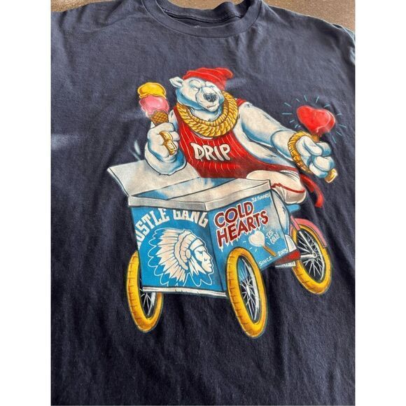 Hustle Gang  "Cold Hearts" Men's T-shirt size L - Picture 9 of 11